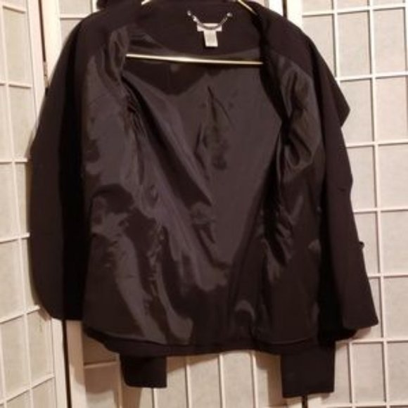 CACHE DOUBLE BREASTED RAYON/NYLON PEACOAT SZ 4 - Picture 6 of 8